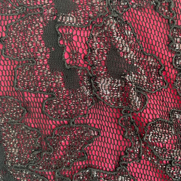 Fuschia&Black Cocktail Dress - Picture 2 of 7